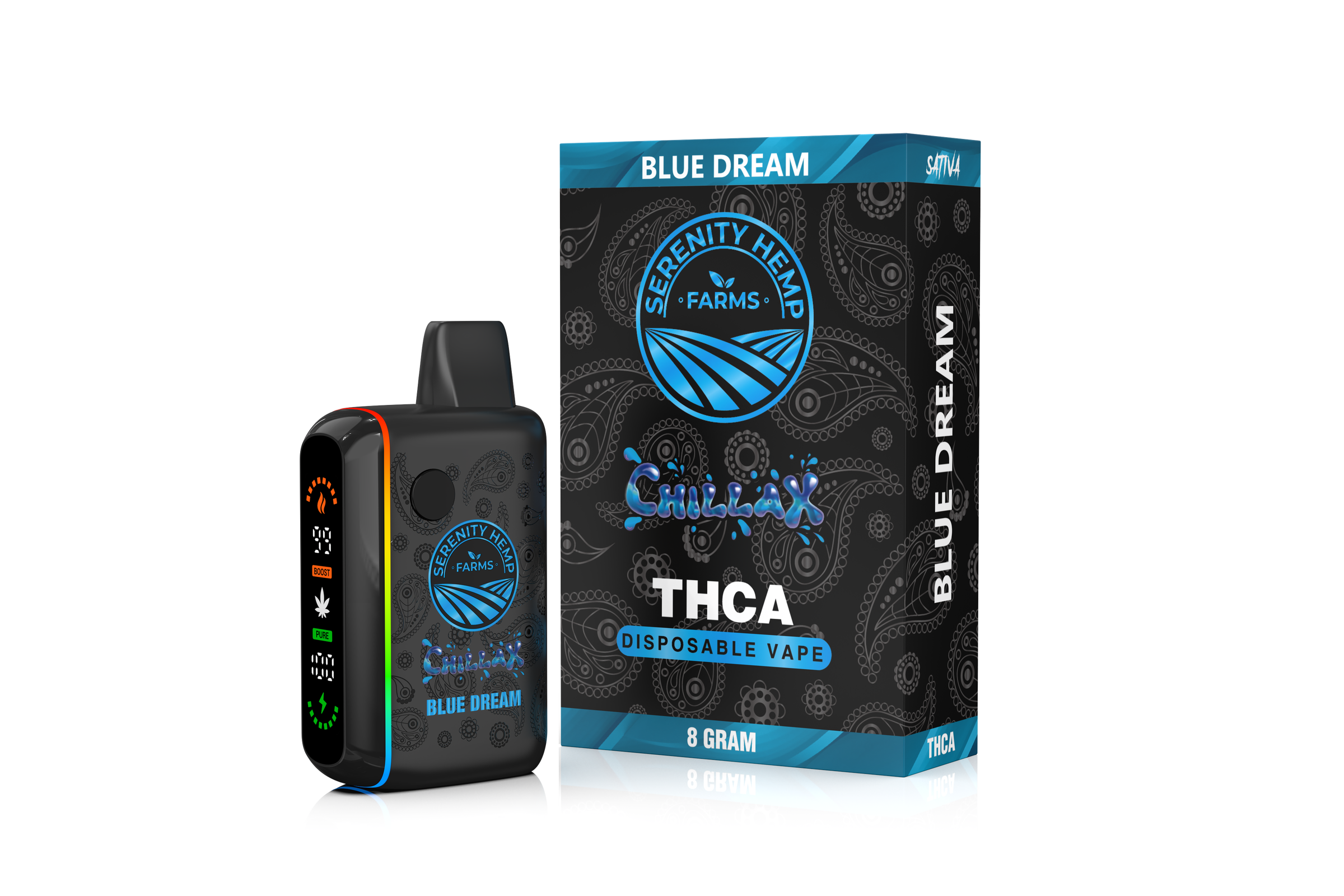 Blue Dream (Sativa) | 8g THCA Disposable | Serenity Hemp Farms